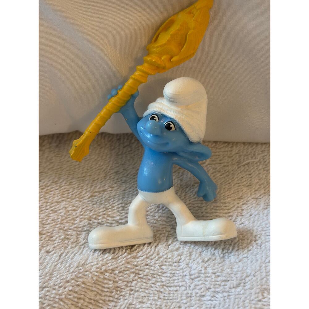 2011 Clumsy Smurf Figurine The Smurfs 3" McDonalds Happy Meal Toy Peyo PVC